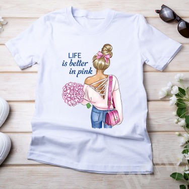 Tricou - Life is better in pink